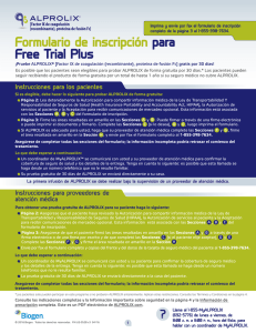 Formulario de inscripción para Free Trial Plus