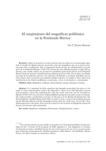 2. El surgimiento del magníficat polifónico en la Península Ibérica