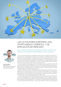 las licitaciones europeas, una oportunidad comercial y de