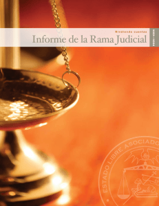 Informe Anual de la Rama Judicial para el año Fiscal 2007-2008