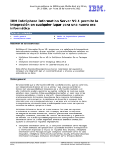 IBM InfoSphere Information Server V9.1 permite la integración en