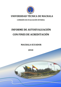 Informe de Evaluación Institucional con Fines de Acreditación