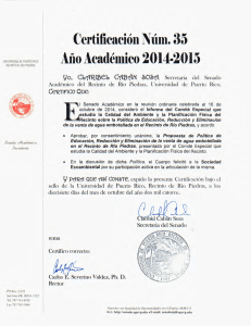 Recinto de Río - Senado Académico