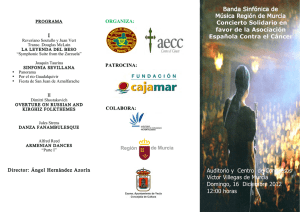 Programa de mano - Asociación Española Contra el Cáncer