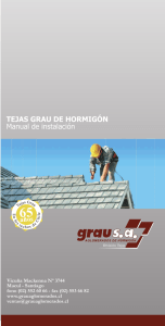 TEJAS GRAU DE HORMIGÓN Manual de instalación
