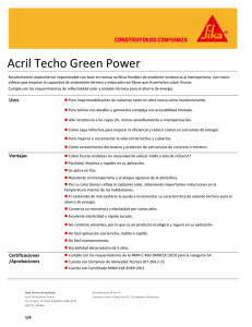 Acril Techo Green Power