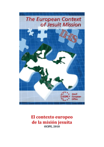 El contexto europeo de la misión jesuita
