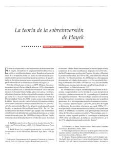 La teoría de la sobreinversión de Hayek