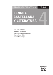 Lengua castellana y literatura 4º ESO