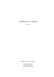 Manual de GINKGO 1.4