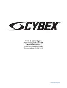 Cinta de correr Cybex Número de producto 625T