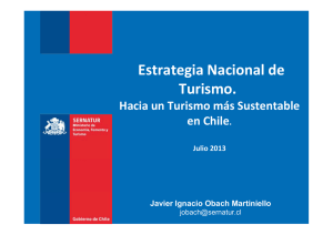 Estrategia Nacional de Turismo.