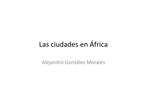 Las ciudades en África - Asociación Peritia et Doctrina