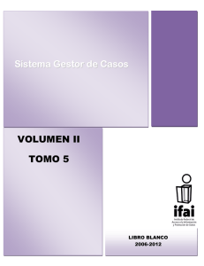 VOLUMEN II TOMO 5 Sistema Gestor de Casos