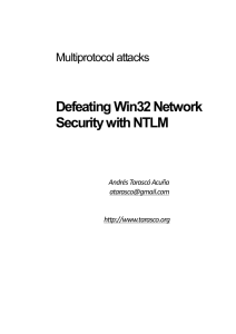 Defeating Win32 Network Security with NTLM
