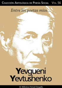 Cuaderno de poesía crítica nº. 56: Yevgueni Yevtushenko