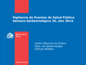 Vigilancia de Eventos de Salud Pública Semana Epidemiológica 35