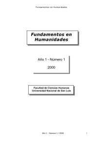 2000 : 1 - Revista Fundamentos en Humanidades
