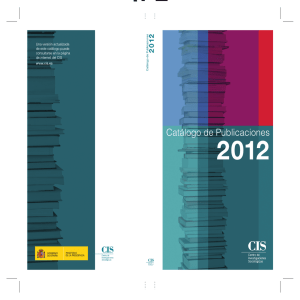 Catálogo de Publicaciones 2012