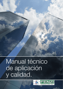 Manual técnico de aplicación y calidad.