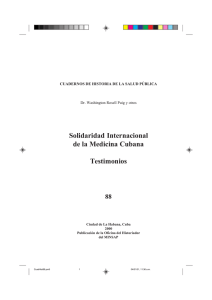 Cuaderno de Historia, No. 88 - Biblioteca Virtual en Salud de Cuba