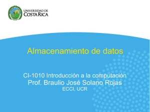 Almacenamiento de datos - Braulio J. Solano Rojas