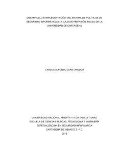 1 desarrollo e implementación del manual de políticas de seguridad