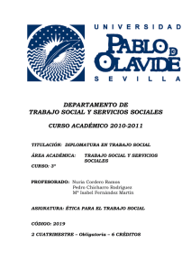 Ética para el Trabajo Social - Universidad Pablo de Olavide, de Sevilla