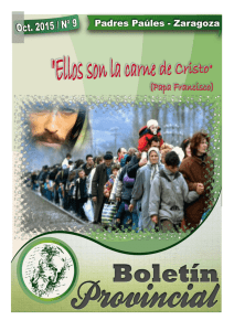 boletin octubre`15 - Congregación de la Misión, Provincia Canónica