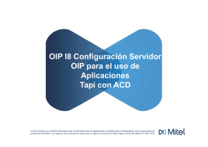 OIP I8 Aplicaciones Tapi con ACD - Ayudas