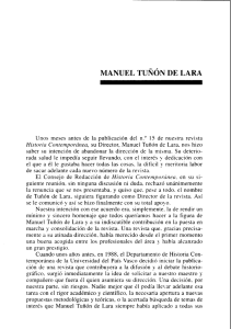 manuel tuñón de lara - revista Historia Contemporánea