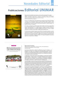 Publicaciones Editorial UNIMAR Novedades Editorial 27