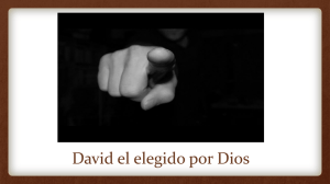 David el elegido por Dios