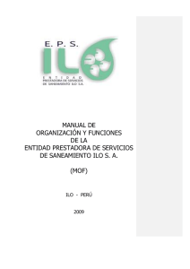 manual de organización y funciones - mof