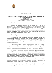 Texto de la Ordenanza. - Ayuntamiento de Santander