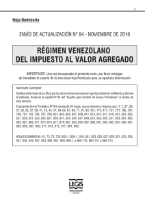 régimen venezolano del impuesto al valor agregado