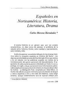 Españoles en Norteamérica: historia, literatura, drama