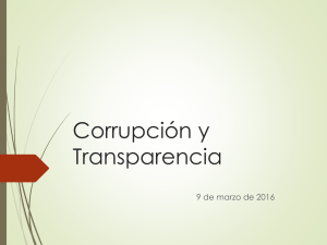Corrupción y Transparencia - Benemérita Universidad Autónoma de
