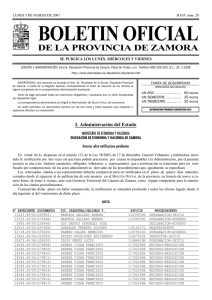 BOLETIN OFICIAL - Diputación de Zamora