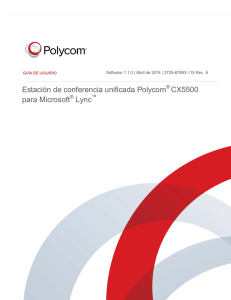 Estación de conferencia unificada Polycom