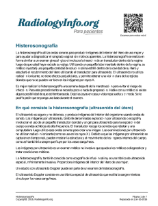 Histerosonografía - RadiologyInfo.org