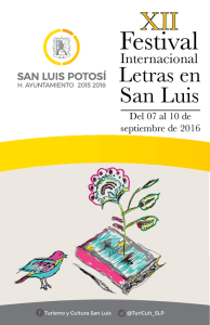 Festival - H. Ayuntamiento de San Luis Potosí
