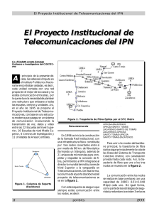 El Proyecto Institucional de Telecomunicaciones del IPN