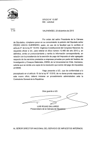 OFICIO N° 13.887 INC.: solicitud VALPARAÍSO, 20 diciembre de