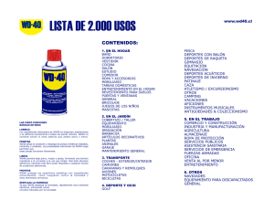 lista de 2.000 usos - WD-40
