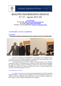 Boletín informativo digital - Asociación de Academias de la Lengua
