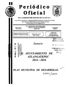 Plan Municipal de Desarrollo Atlangatepec 2014-2016