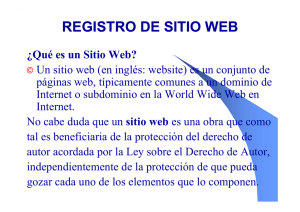 REGISTRO DE SITIO WEB