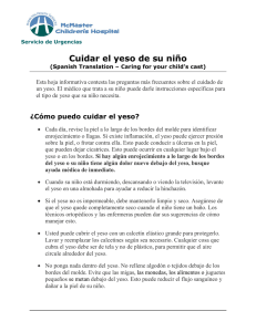 Spanish Translation - Caring for your child`s cast