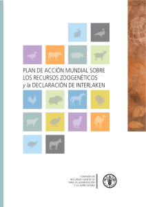 Plan de acción mundial sobre los recursos zoogenéticos